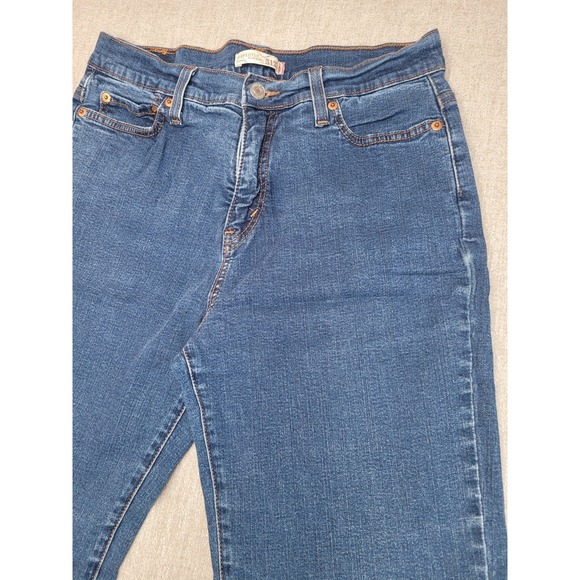 Levis Perfectly Slimming 512 Jeans Women 10M Blue Bootcut Stretch Mid Rise Denim - Picture 12 of 12